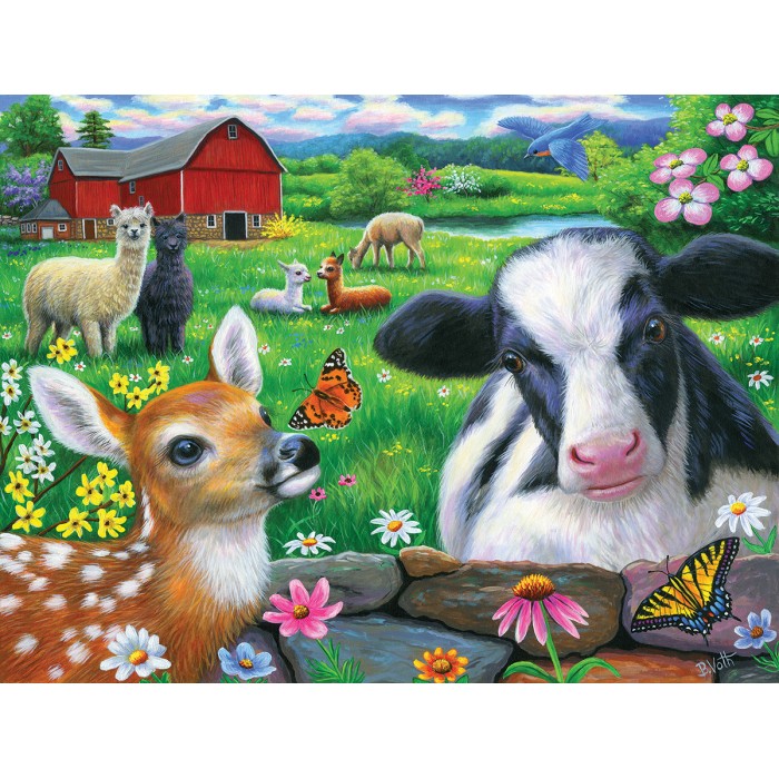 Puzzle Sunsout-52055 XXL Pieces - Friends in the Field