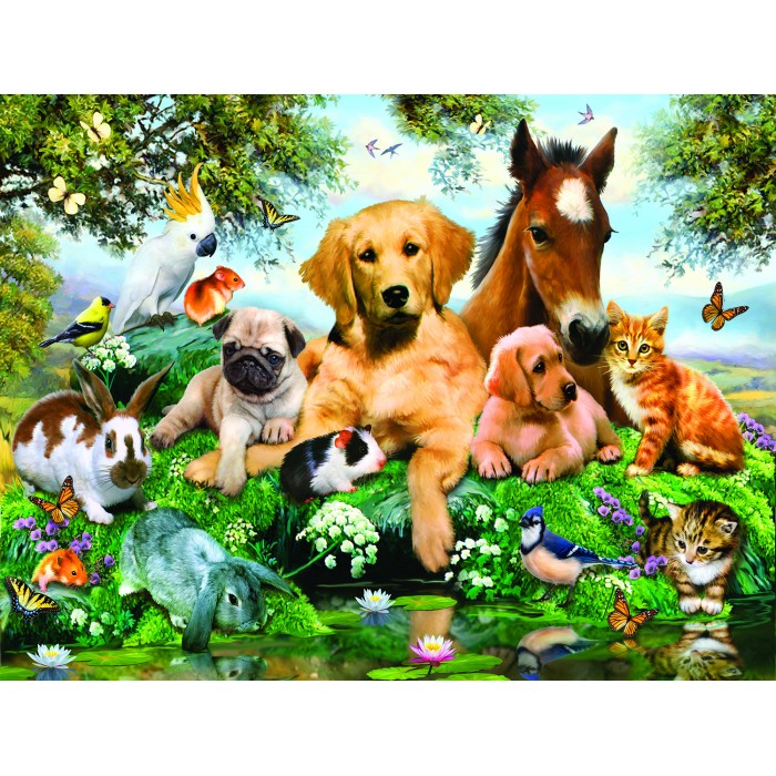 Puzzle Sunsout-54903 XXL Teile - Summer Pals