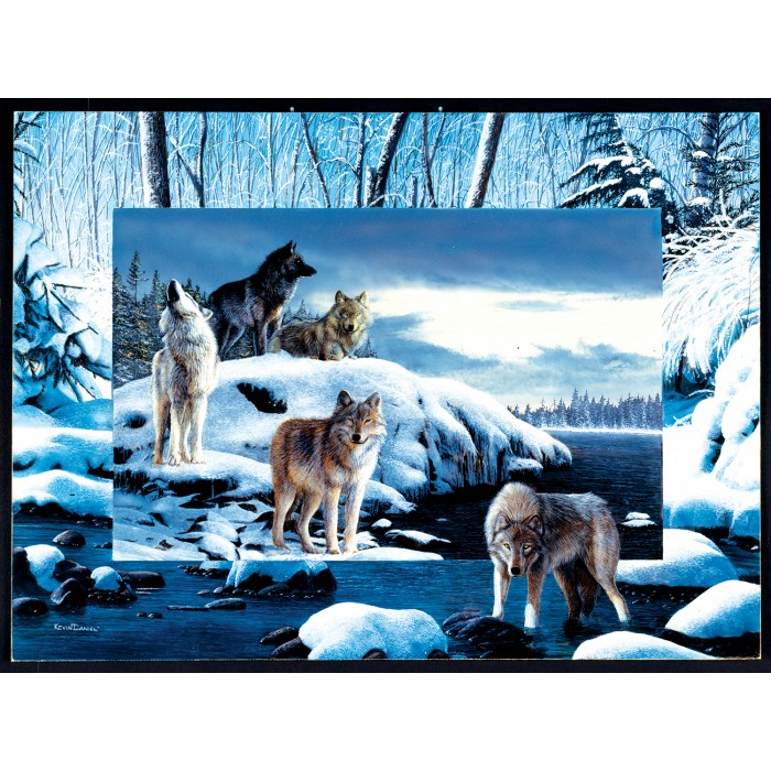 Puzzle Sunsout-55763 Kevin Daniel - Ice Wolves