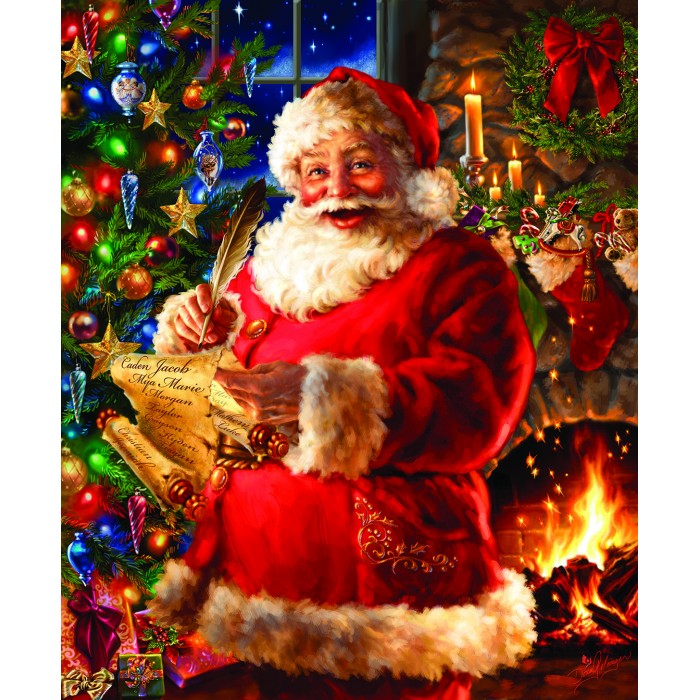 Puzzle Sunsout-57159 Santa Vérifie la Liste