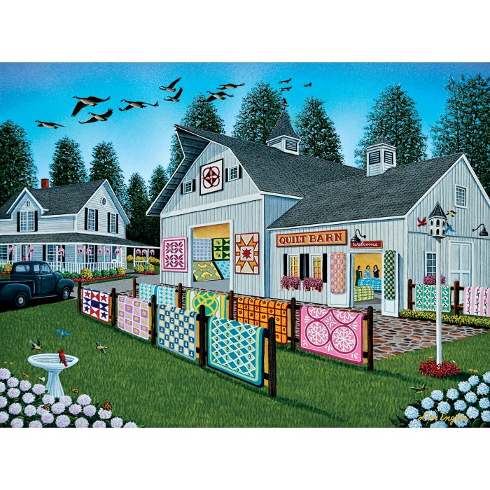 Puzzle Sunsout-60330 Pièces XXL - Bienvenue à Quilt Barn