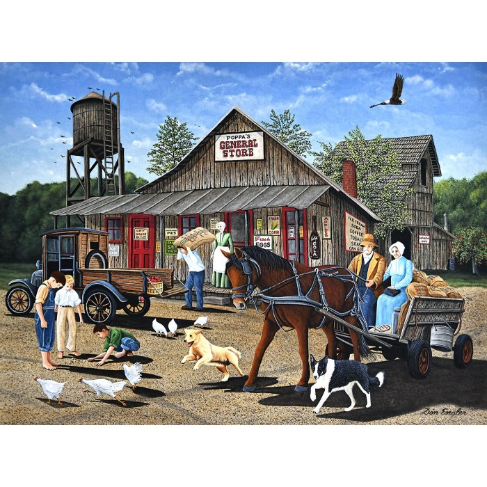 Puzzle Sunsout-60352 Poppas Landhandel