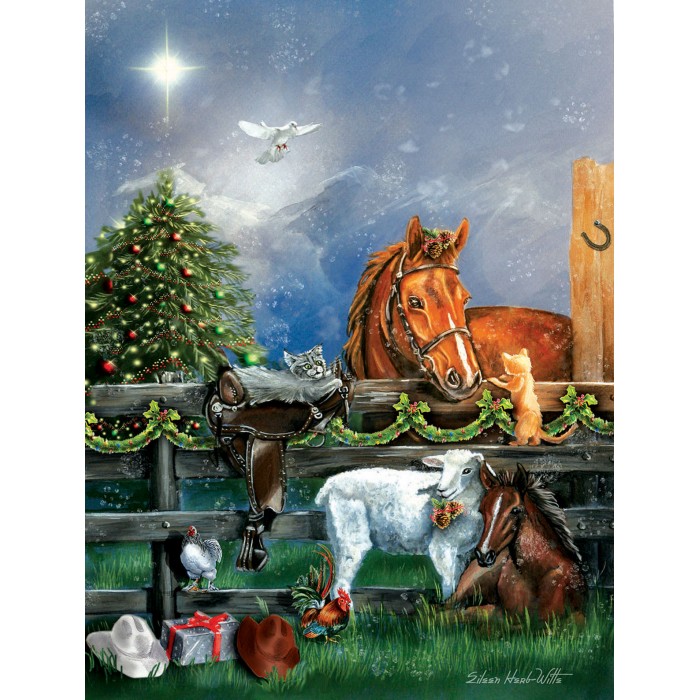 Puzzle Sunsout-60414 XXL Pieces - Country Christmas