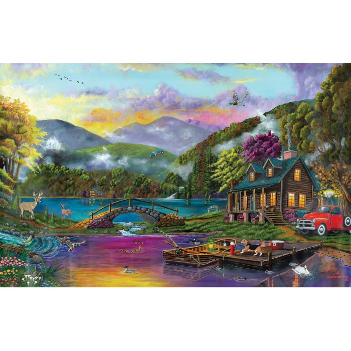 Puzzle Sunsout-60438 Paradise Lake