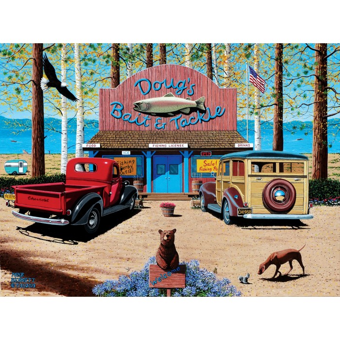 Puzzle Sunsout-61702 Mike Bennett - Doug's Bait Shop