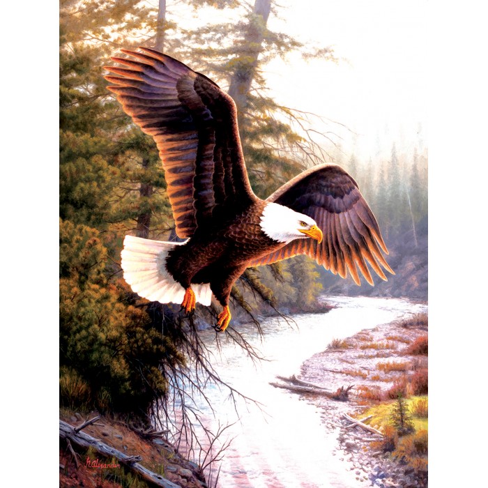 Puzzle Sunsout-62372 Pièces XXL - Aigle Patriote