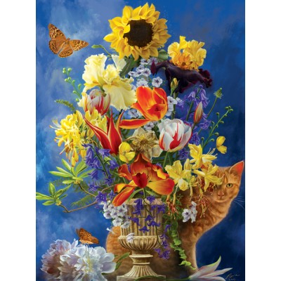 Puzzle  Sunsout-67625 Nene Thomas - Garden of Gold