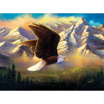 Puzzle  Sunsout-69636 Abraham Hunter - Flying High