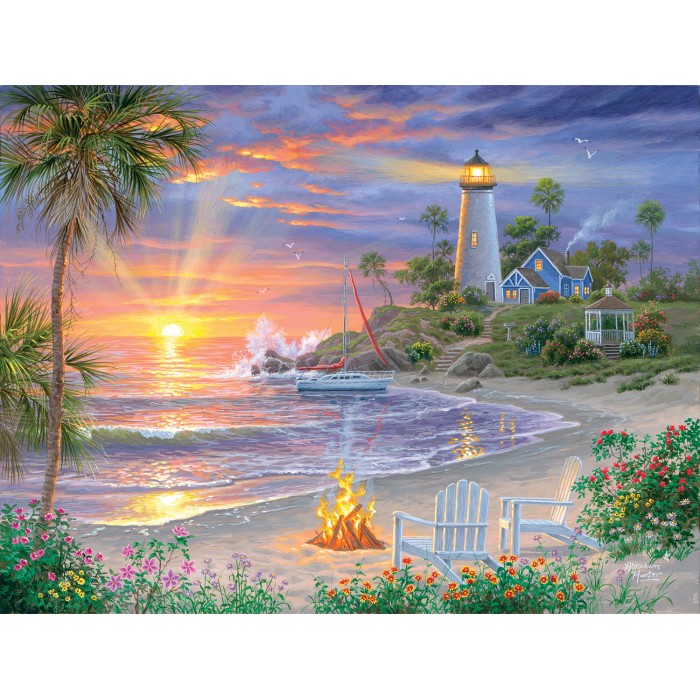 Puzzle Sunsout-69738 Honeymoon Sunset