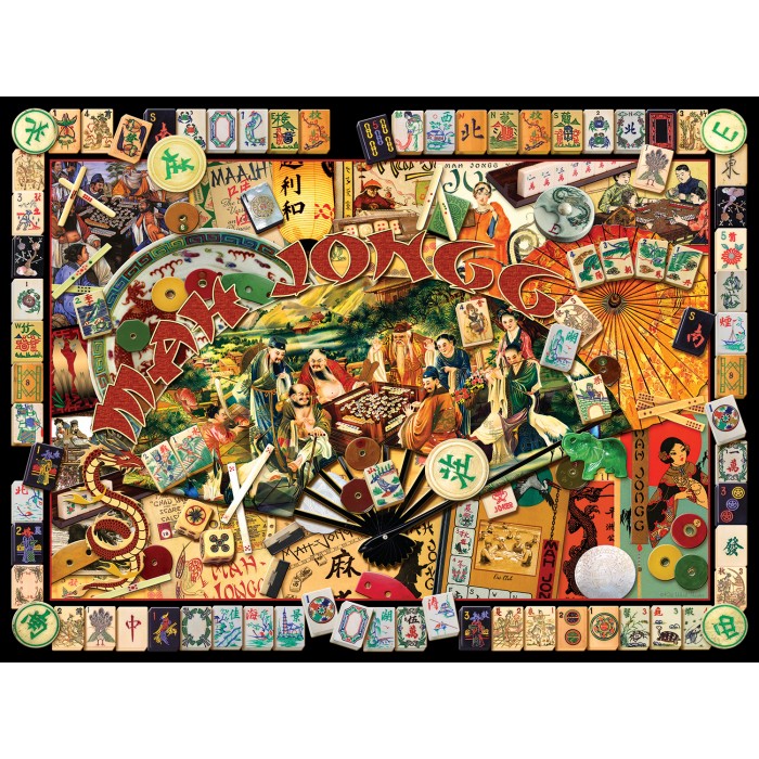 Puzzle Sunsout-70041 Kate Ward Thacker - Mah Jongg Masters