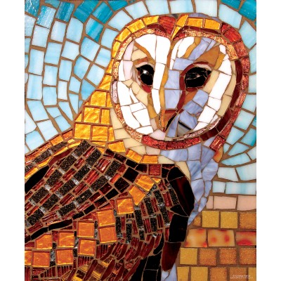 Puzzle  Sunsout-70703 Stained Glass Owl