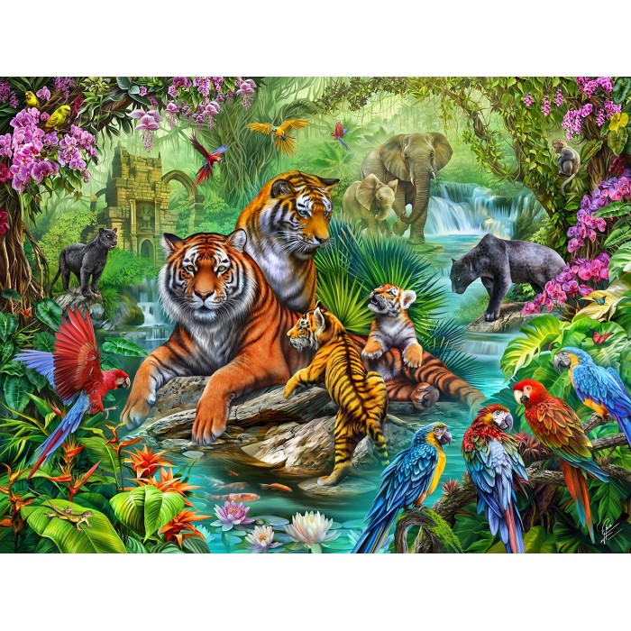 Puzzle Sunsout-70806 Tiger Jungle