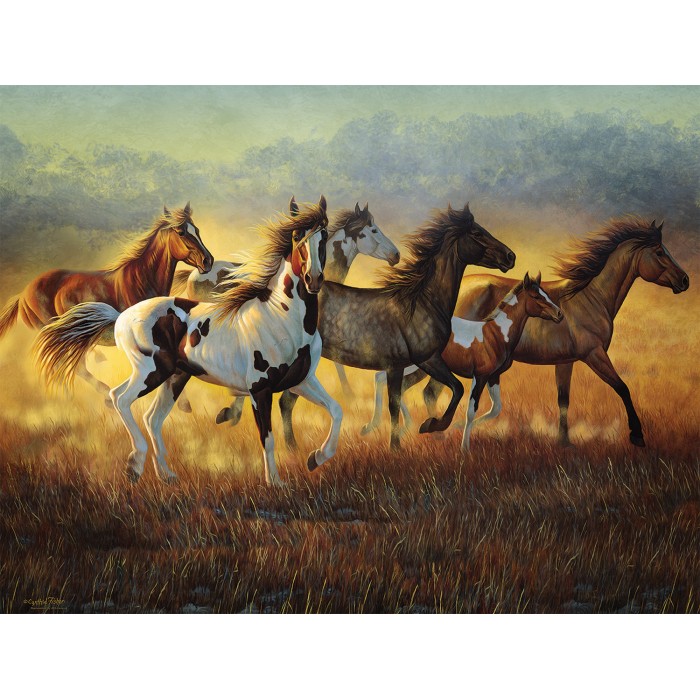 Puzzle Sunsout-70936 Cynthia Fisher - Running with the Wind