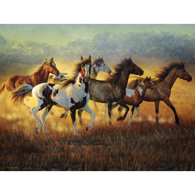 Puzzle  Sunsout-70936 Cynthia Fisher - Running with the Wind