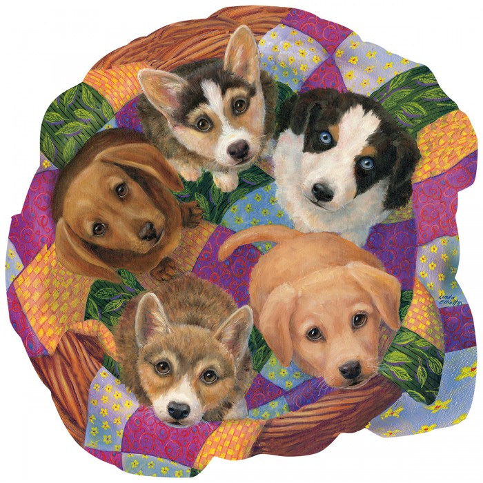 Puzzle Sunsout-95007 Litter of Puppies