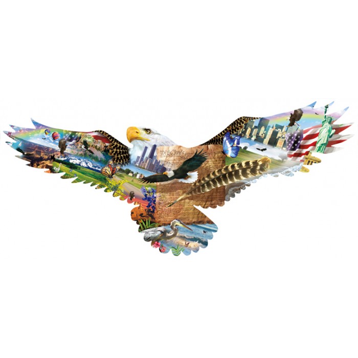 Puzzle Sunsout-95421 Shaped - Flight of the Eagle