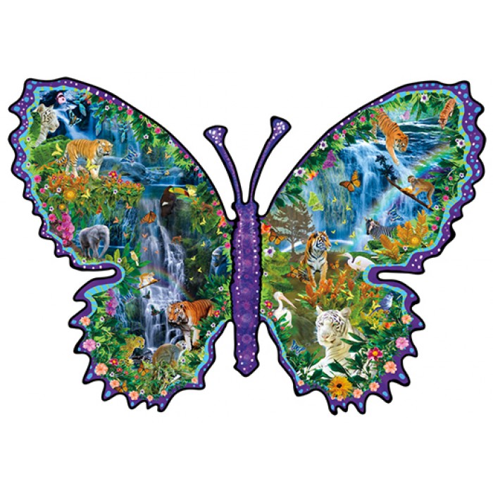 Puzzle Sunsout-95571 Alixandra Mullins - Rainforest Butterfly