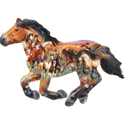 Puzzle  Sunsout-95903 Cynthue Fisher/JQ Licensing - Pasture Sunset