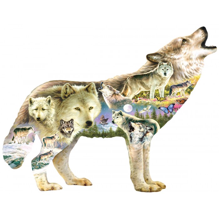 Puzzle Sunsout-96038 XXL Teile - Greg Giordano - Meadow Wolf