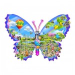 Puzzle  Sunsout-97062 Garden Butterfly