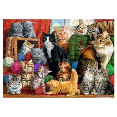 Puzzle  Trefl-10555 Cats Meeting