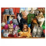 Puzzle  Trefl-10555 Cats Meeting