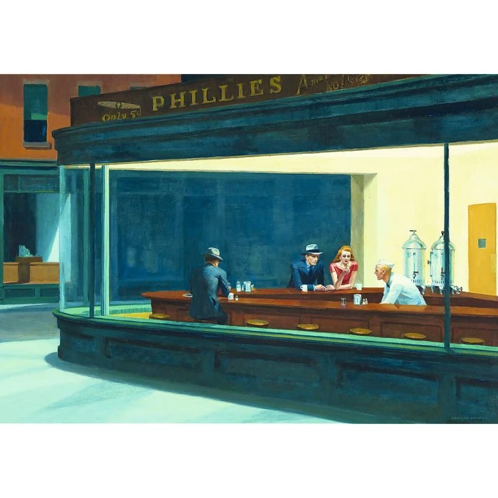 Puzzle Trefl-10747 Edward Hopper - Nighthawks