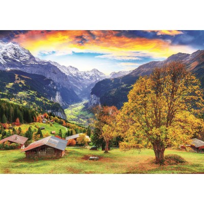 Puzzle  Trefl-10775 A picturesque alpine village