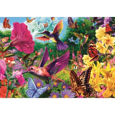 Puzzle  Trefl-10806 Tea Time: Hummingbird Garden