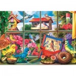 Puzzle  Trefl-10850 Tea Time: Welt Der Vögel