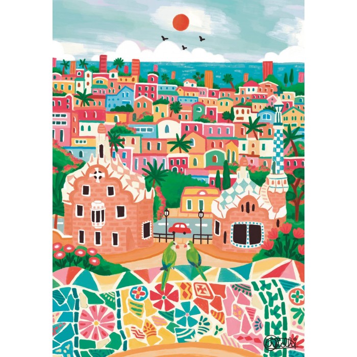 Puzzle Trefl-10894 The Art of Colour: Barcelona, Spain