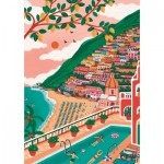 Puzzle  Trefl-10895 The Art of Colour: Positano, Italy
