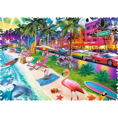 Puzzle  Trefl-11132 Crazy Shapes - Miami Beach
