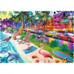 Puzzle  Trefl-11132 Crazy Shapes - Miami Beach