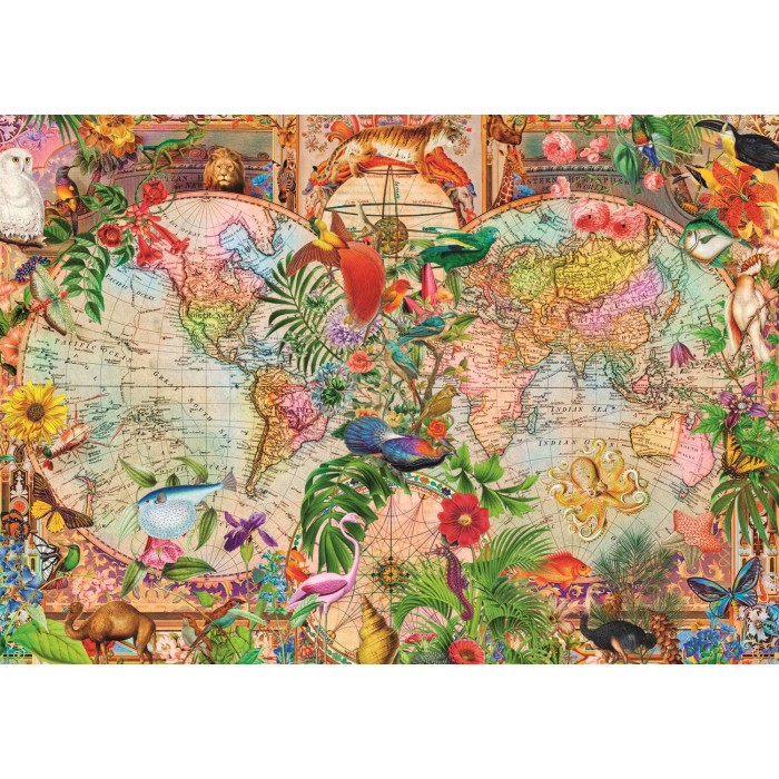 Puzzle Trefl-12077 Tea Time: Antike Weltkarte