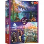  Trefl-37500 2 Puzzles - American Tour