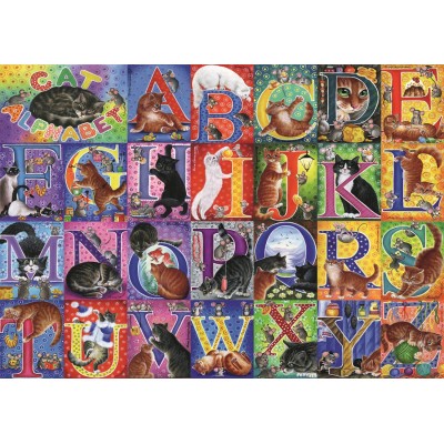 Puzzle  Trefl-37527 Katzen-Alphabet